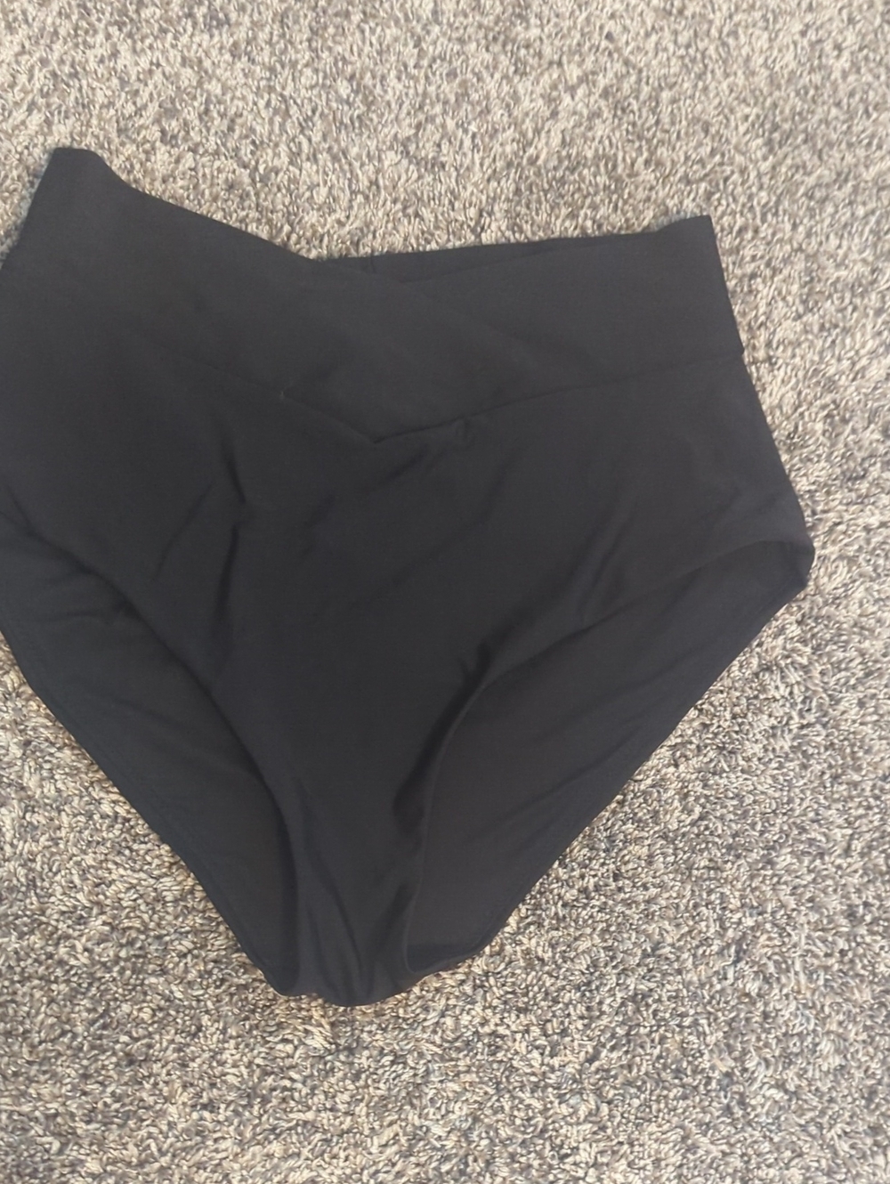 aerie Black High-Waisted Full Coverage Swim Bottoms